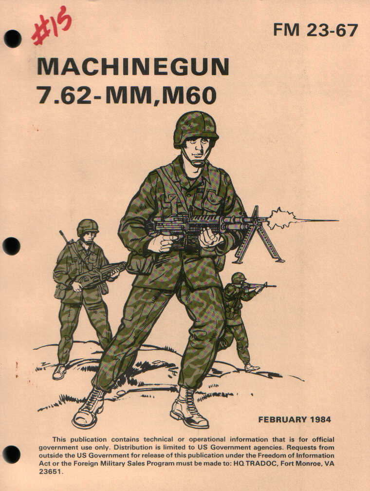 FM 23-67 machine gun, 7.62mm, M60