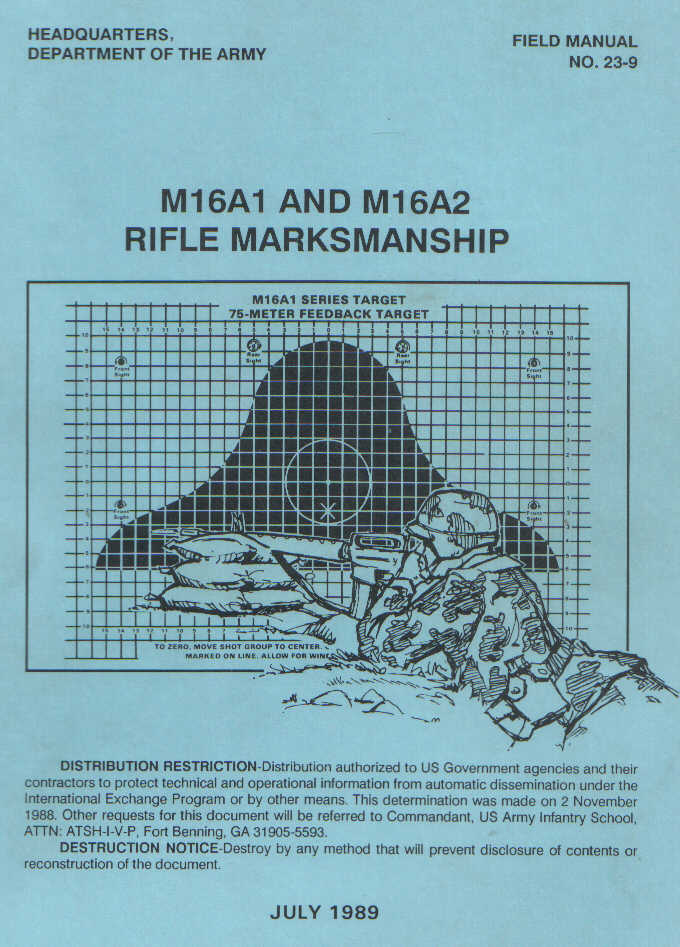 FM 23-9 1989 M16A2, rifle